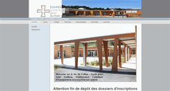 Desktop Screenshot of collegesaintpaul.fr